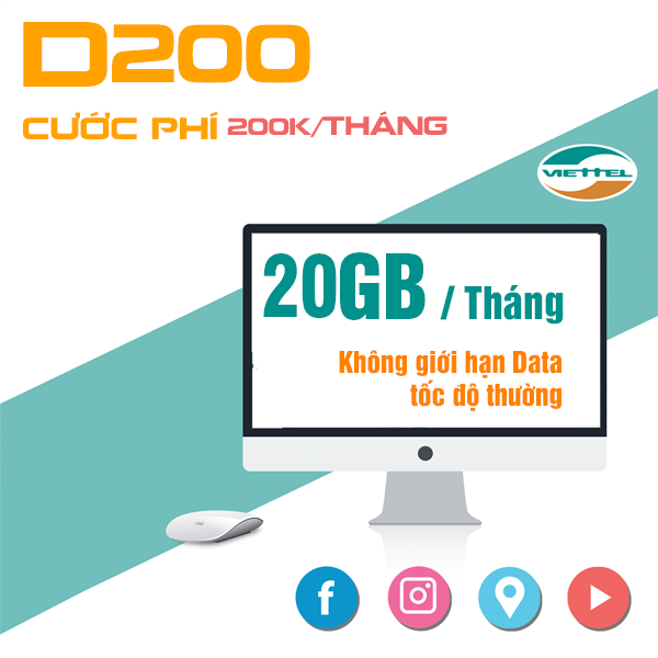 D200 20GB/THÁNG